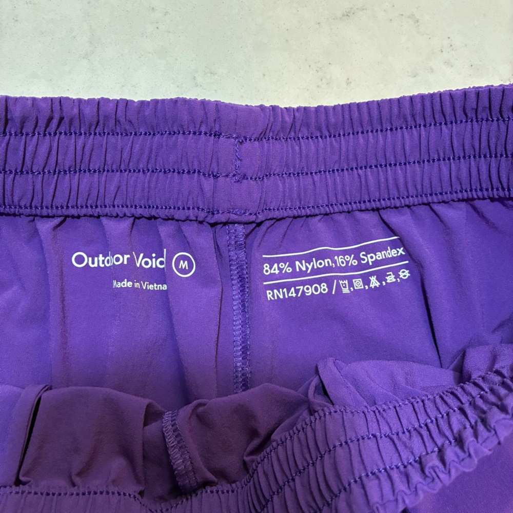 Outdoor Voices Doing Things Shorts in Eggplant Purple - Picture 6 of 8